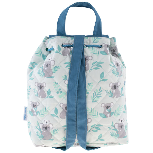 Koala quilted backpack back view