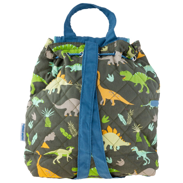 Dino quilted backpack back view