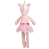 Ulla unicorn super soft plush dolls small back view