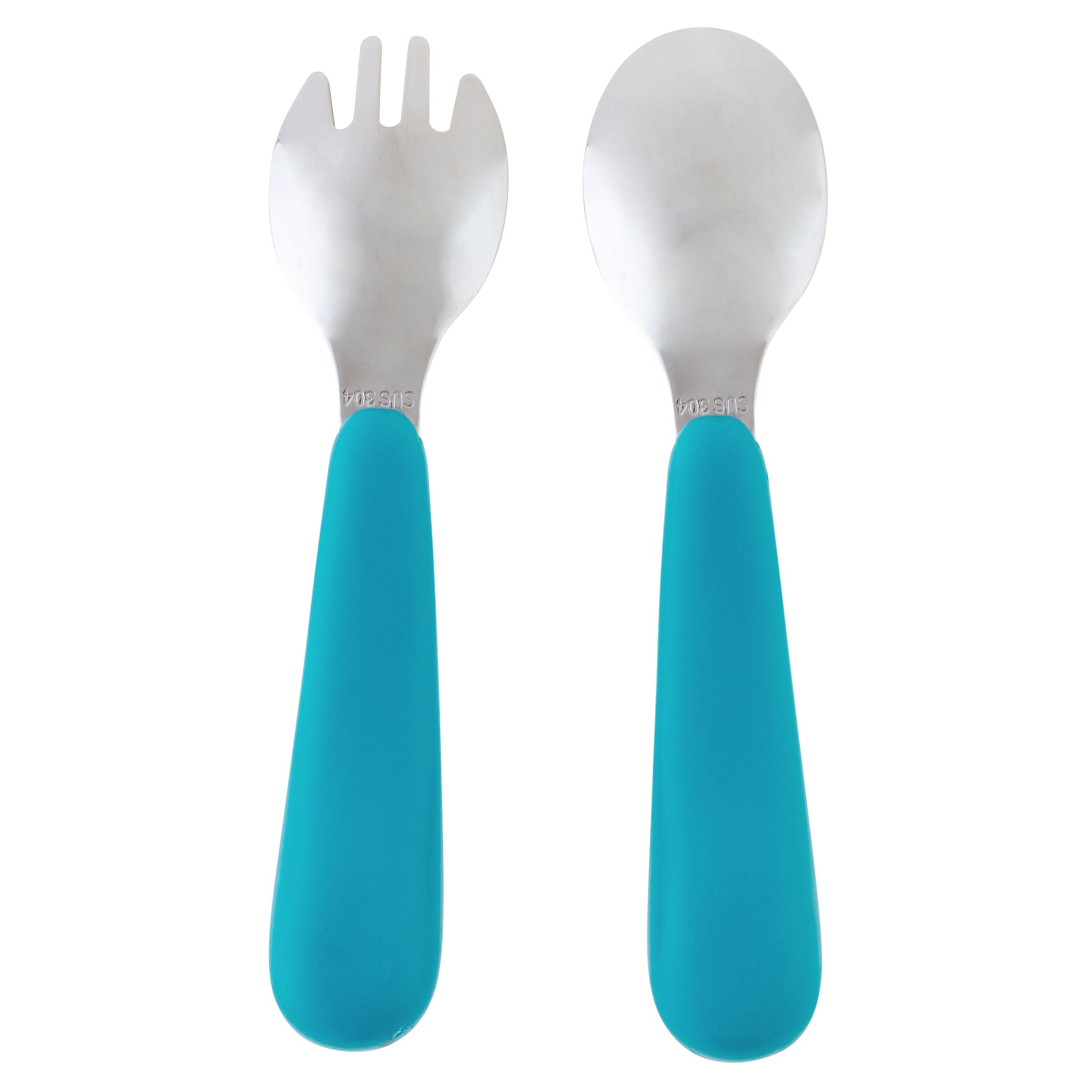 Oxo Tot Spoon and Fork Set in Green