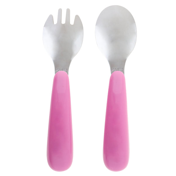 Mermaid spoon and fork set back view