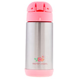 Floral Double Wall Stainless Steel Bottle Back View