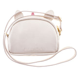 Cream unicorn fashion purse back view