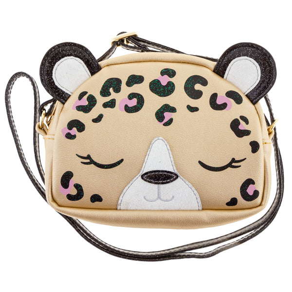 Leopard fashion purse front view