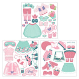 Bunny and cat travel tin magnetic dress up magnets view