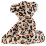 Leopard cuddle plush doll back view