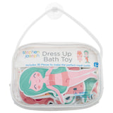 Girl/mermaid dress-up bath toy packaged view