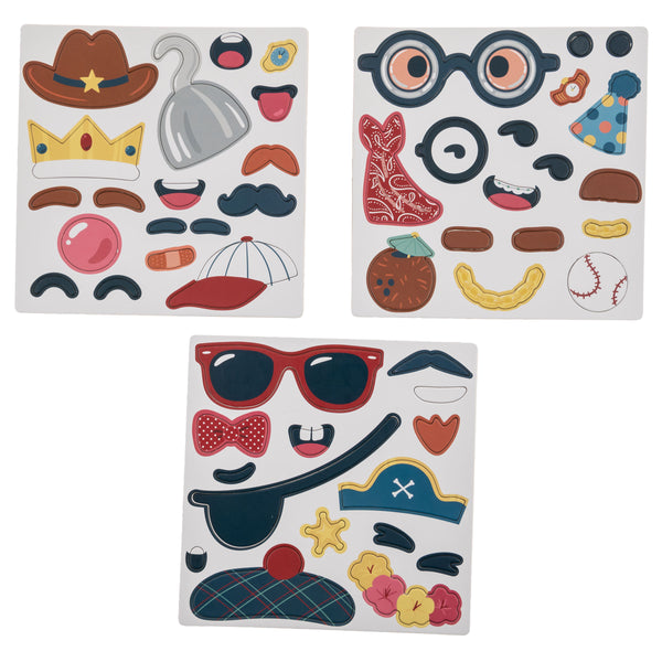 Boy funny faces magnetic set magnetic pieces