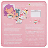 Girl funny faces magnetic set back view