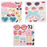 Girl funny faces magnetic set magnetic pieces
