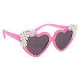 Pink heart fashion sunglasses