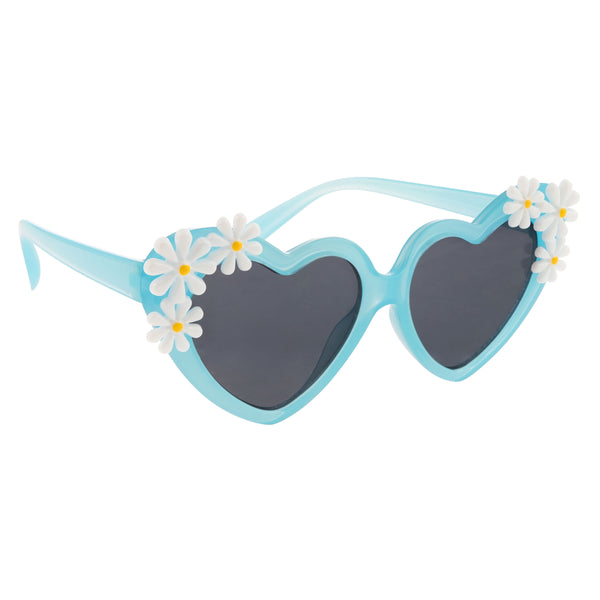 Blue heart fashion sunglasses