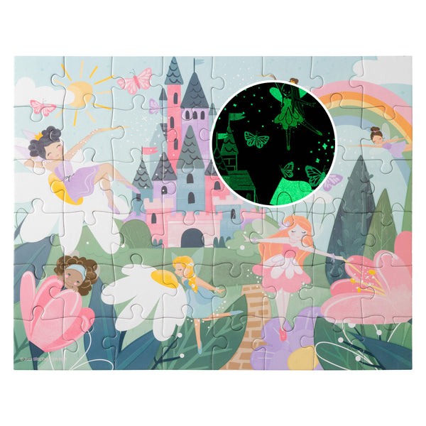 Fairy princess glow in the dark puzzle assembled view