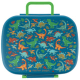 Dino bento box with removeable tray