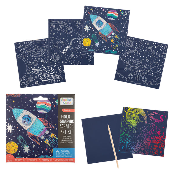 Holographic Scratch Art