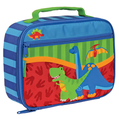 Red Dino classic lunch box front view