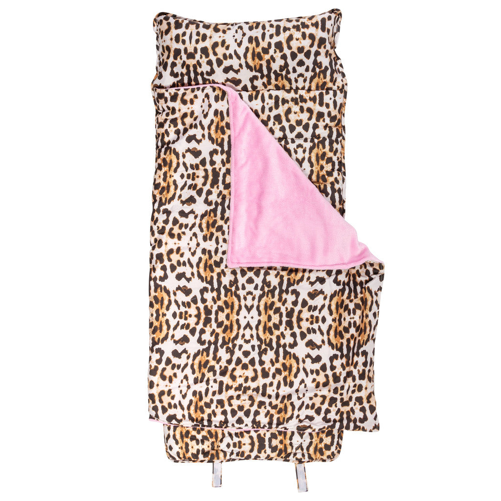 Leopard all over print nap mat assembled view.
