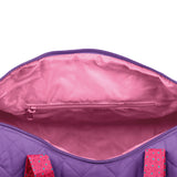 Unicorn quilted duffle inside view