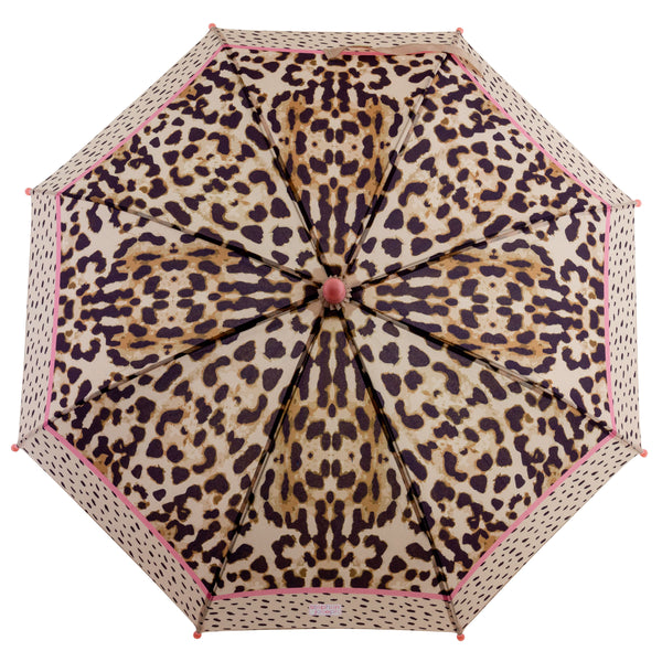 Leopard umbrella top view