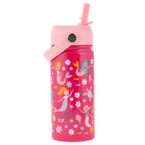 Mermaid insulated stainless steel water bottle with handle