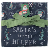 Snowman holiday apron packaged view