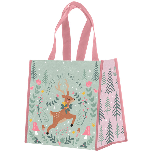 Reindeer holiday medium recycled gift bags