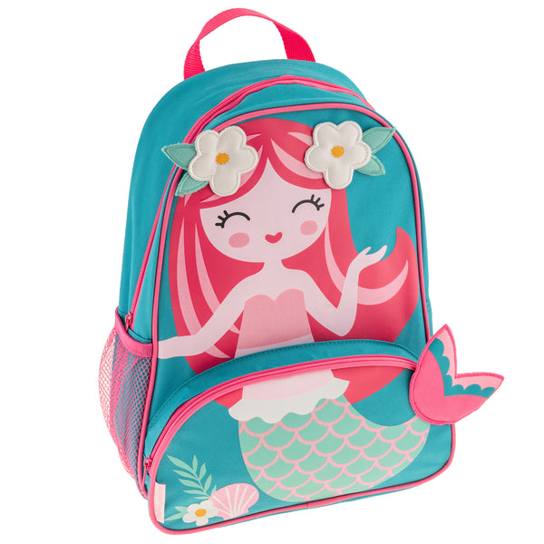 Flower mermaid sidekick backpack front view