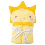 Sun hooded bath towel for baby packaged view