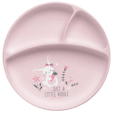Bunny suction cup silicone plate front view