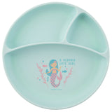 Mermaid suction cup silicone plate front view