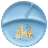 Zoo suction cup silicone plate front view