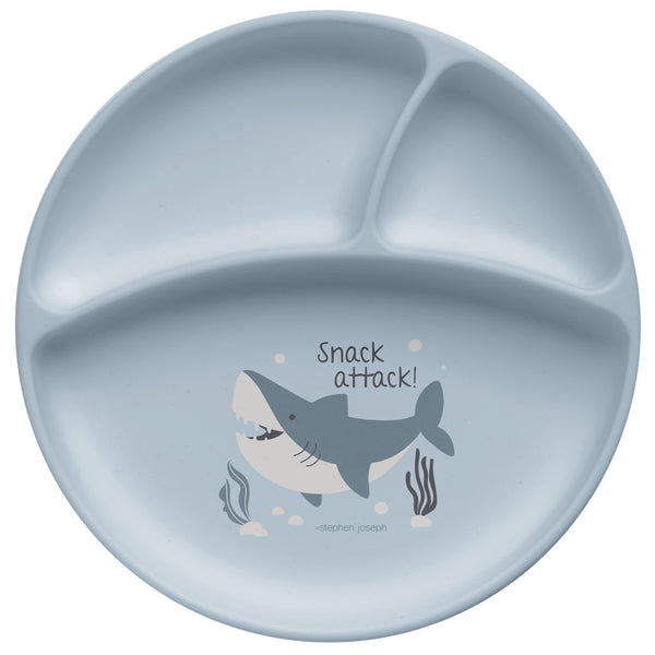 Shark suction cup silicone plate front view