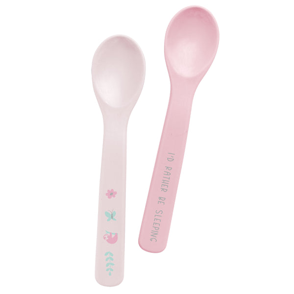 Sloth silicone baby spoons