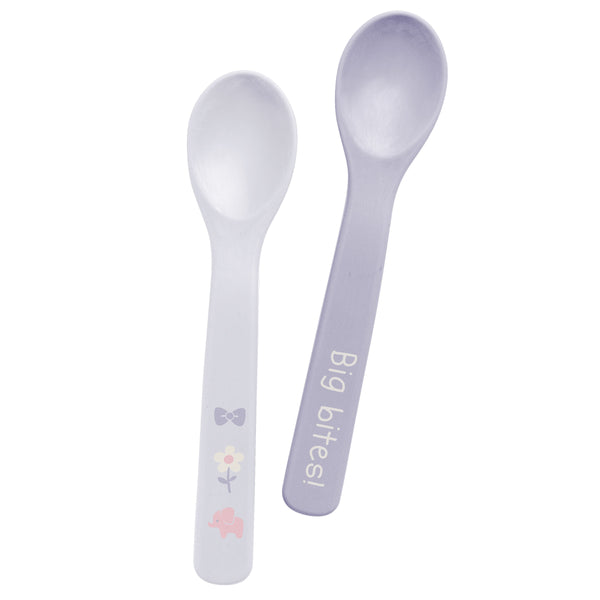 Elephant silicone baby spoons