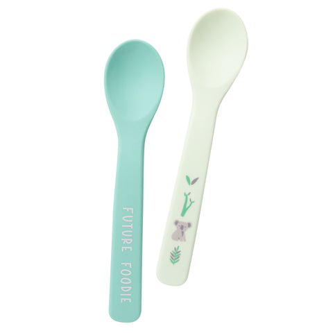 Koala silicone baby spoons