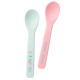Mermaid silicone baby spoons