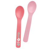 Coral flower silicone baby spoons