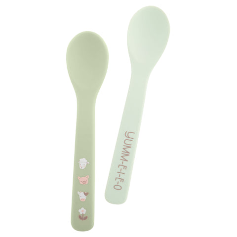 Farm silicone baby spoons