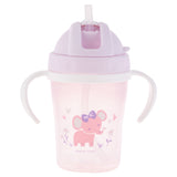 Elephant flip top sippy cup front view