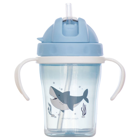 Shark flip top sippy cup front view