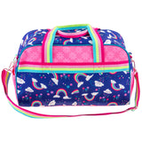 Rainbow duffle bag front view