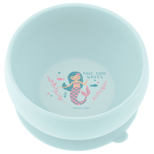 Mermaid silicone bowl front view
