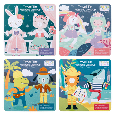 Travel tin magnetic dress-up assortment variables view