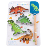 Dino cookie cutter with spatula set