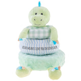 Dino stacking and nesting plush toy front view