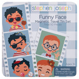 Boy funny faces magnetic set front view