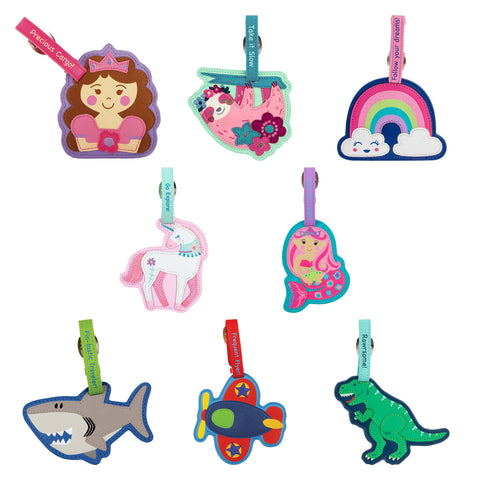 Luggage tags assortment variables view