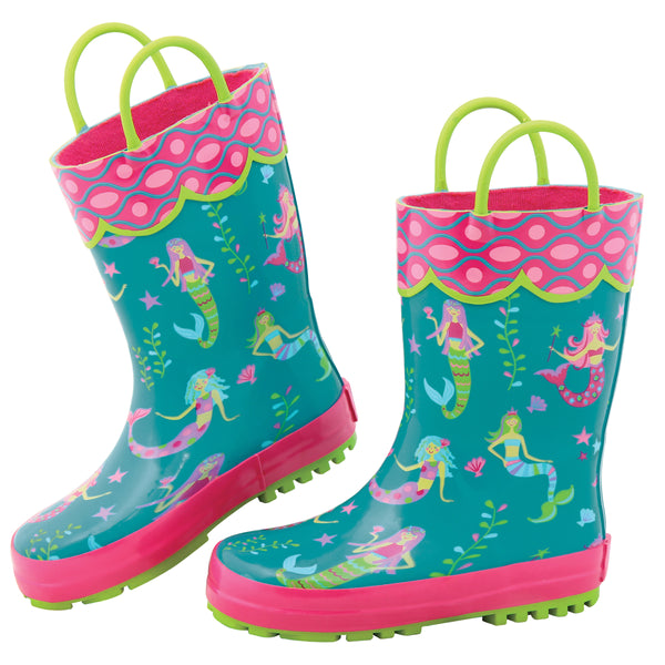 Mermaid rain boots