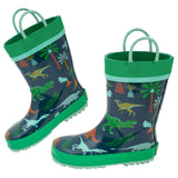 Multi dino rain boots