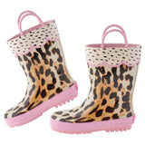 Leopard rain boots 